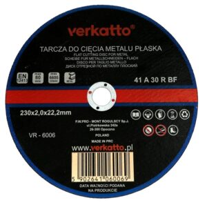 TARCZA DO METALU 230 x 2.0 SILVER DOBRA I TANIA