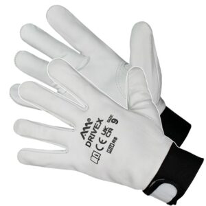 DRIVEX RĘKAWICE Z KOZIEJ SKÓRY RĘKAWICE MONTERSKIE Z RZEPEM