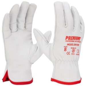 DRIVER Remus - RĘKAWICE Z KOZIEJ SKÓRY RĘKAWICE MONTERSKIE BARDZO GRUBE !!! JAKOŚĆ PREMIUM